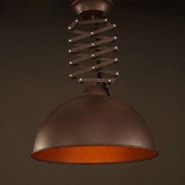 Lampskärm Svart Smidesjärn Flexibel Ljuskrona Industrilager Café Lock Skärm Ljuskrona