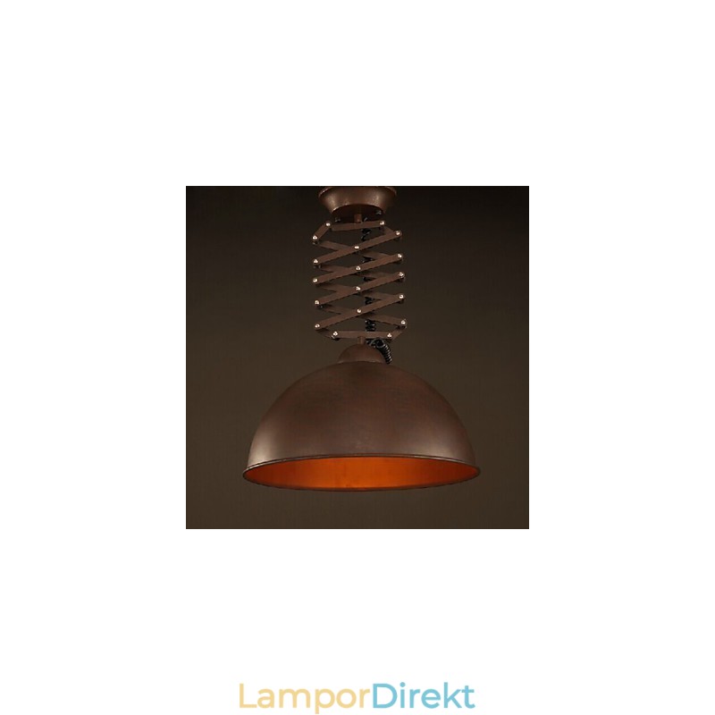 Lampskärm Svart Smidesjärn Flexibel Ljuskrona Industrilager Café Lock Skärm Ljuskrona