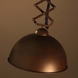 Lampskärm Svart Smidesjärn Flexibel Ljuskrona Industrilager Café Lock Skärm Ljuskrona