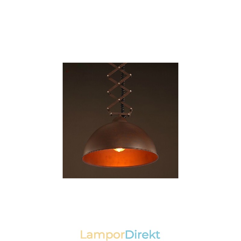 Lampskärm Svart Smidesjärn Flexibel Ljuskrona Industrilager Café Lock Skärm Ljuskrona