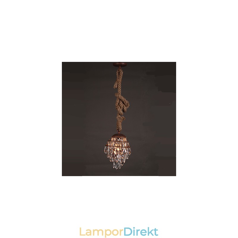 Retro Lounge Hamp Industrial Wind Imitation Crystal Chandelier