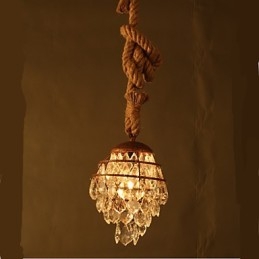 Retro Lounge Hamp Industrial Wind Imitation Crystal Chandelier