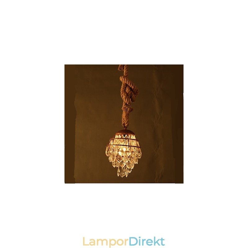 Retro Lounge Hamp Industrial Wind Imitation Crystal Chandelier