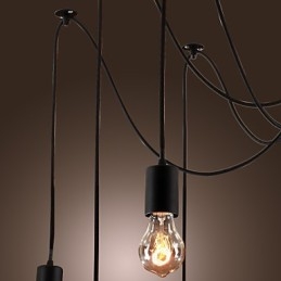 Ljuskrona Vintage Design-Lampor Ingår Living 10 Lights Pendel Light