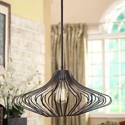 Modern Taklampa Med Svart Metallskärm