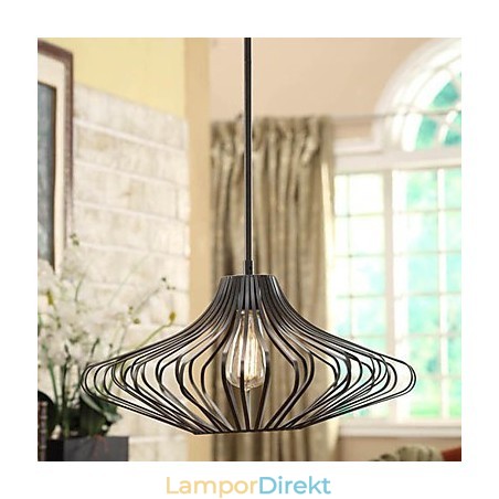 Modern Taklampa Med Svart Metallskärm Modern Taklampa Med Svart Metallskärm