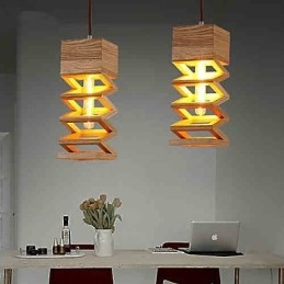 Pendellampor Country Wood Bamboo