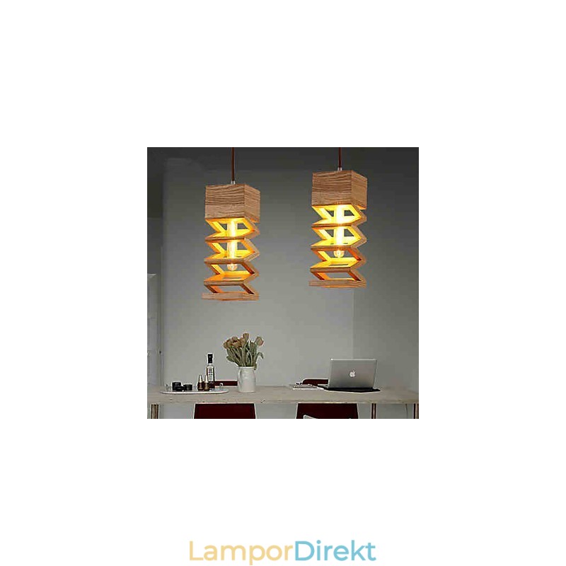 Pendellampor Country Wood Bamboo