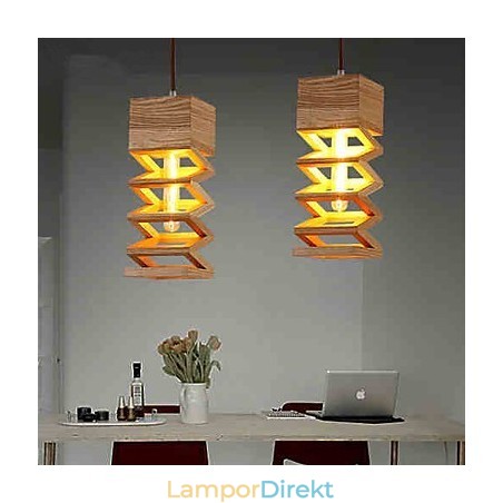 Pendellampor Country Wood Bamboo