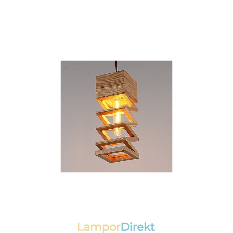 Pendellampor Country Wood Bamboo