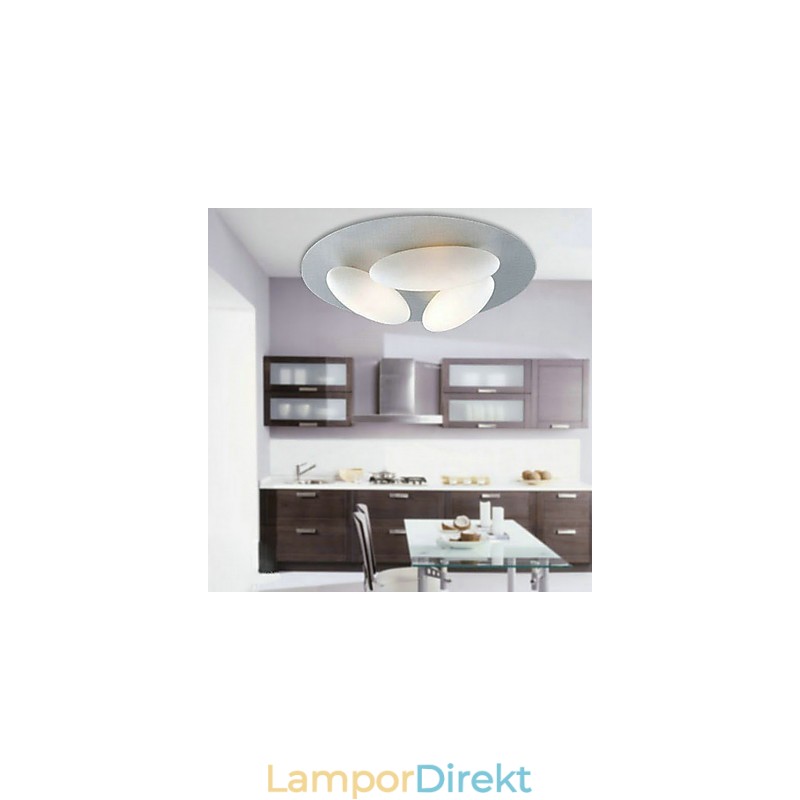 Naturinspirerad Minimalistisk Taklampa Med 3 Ägg-Skärm