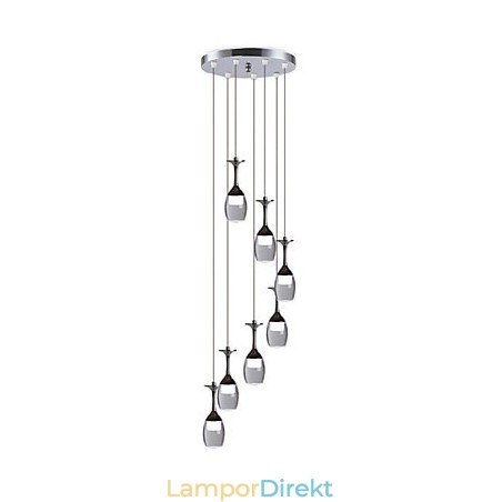 Modern Hänglampa 7 Lampor Integrerade Lampor Ingår Trappljus Modern Hänglampa 7 Lampor Integrerade Lampor Ingår Trappljus