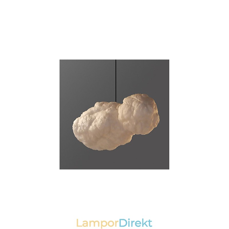 Bomullslampa Leisure Cloud Pendel