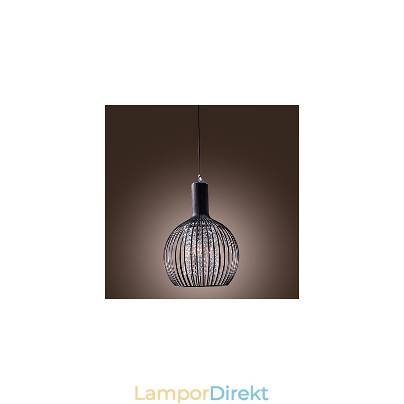 Modern Och Modern Lyktakristall I Ministil, Elektropläterad Taklampa