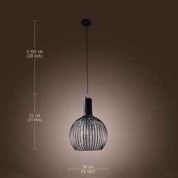 Modern Och Modern Lyktakristall I Ministil, Elektropläterad Taklampa