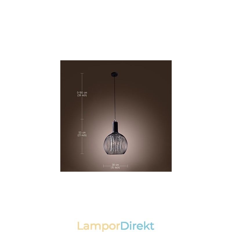 Modern Och Modern Lyktakristall I Ministil, Elektropläterad Taklampa