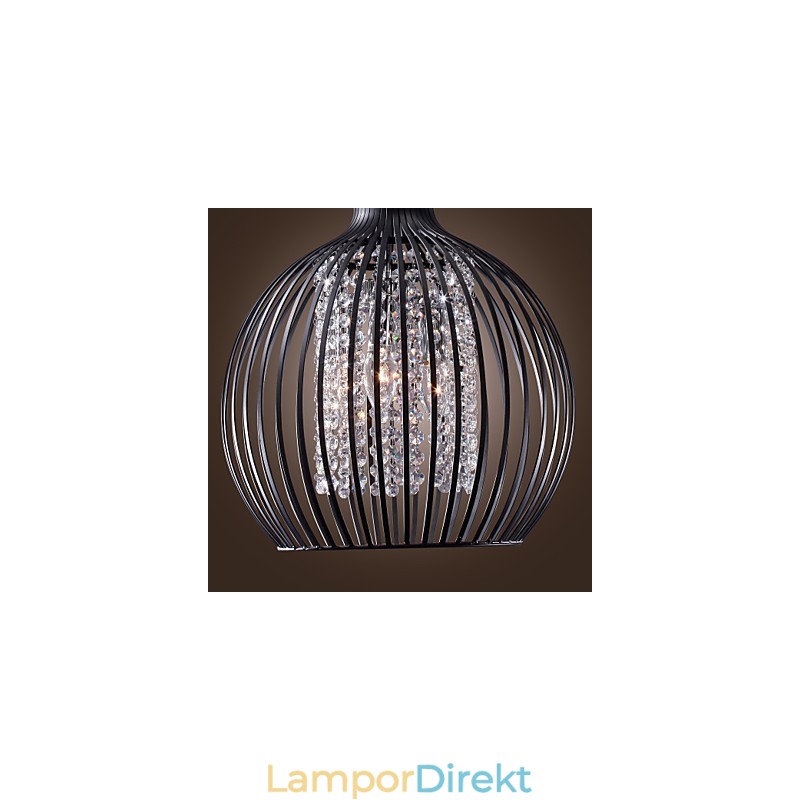 Modern Och Modern Lyktakristall I Ministil, Elektropläterad Taklampa