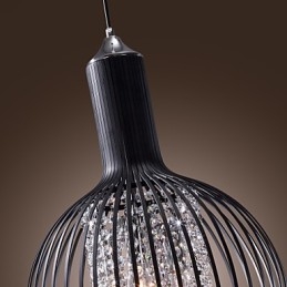 Modern Och Modern Lyktakristall I Ministil, Elektropläterad Taklampa