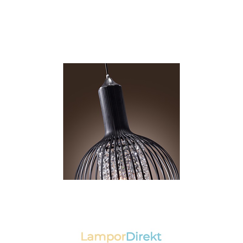 Modern Och Modern Lyktakristall I Ministil, Elektropläterad Taklampa