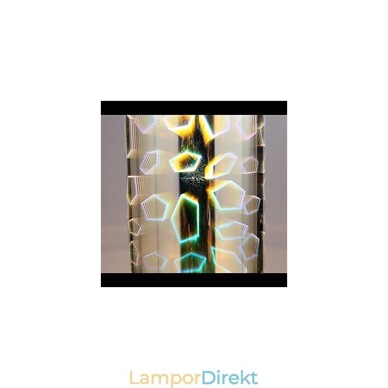 Drömlasergravyr Förkromad Lampa 3 Rak