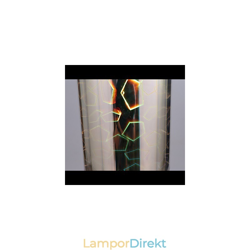 Drömlasergravyr Förkromad Lampa 3 Rak