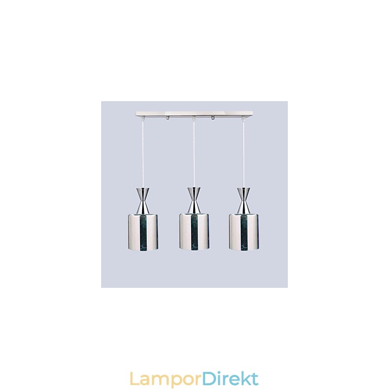 Drömlasergravyr Förkromad Lampa 3 Rak