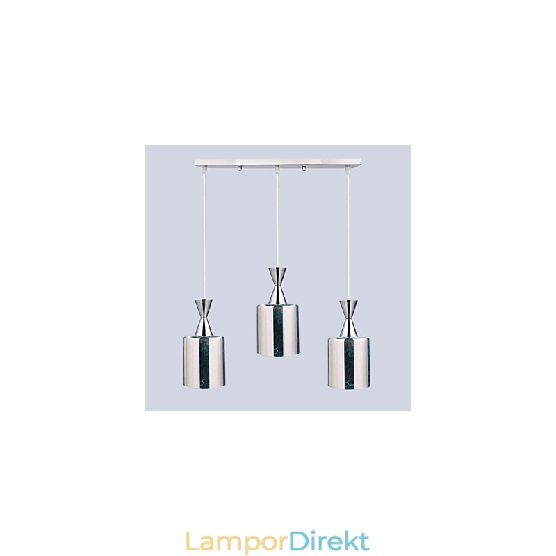 Drömlasergravyr Förkromad Lampa 3 Rak