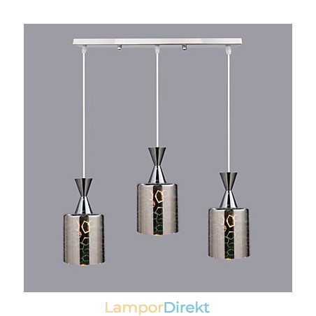 Drömlasergravyr Förkromad Lampa 3 Rak