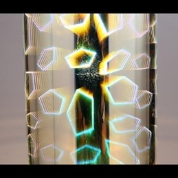 Drömlasergravyr Förkromad Lampa 3 Rak