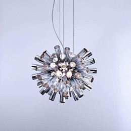 Modern Och Modern Pendellampa I Borstad Metall
