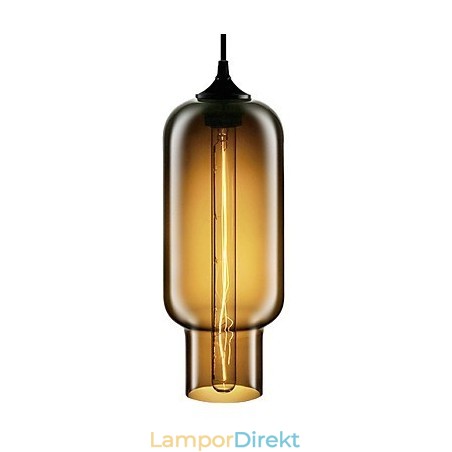 70W Modernt Glas Taklampa I Brun Bubbla Design 70W Modernt Glas Taklampa I Brun Bubbla Design