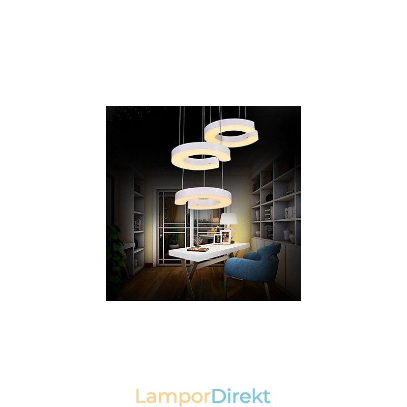 Tre C Typ Akryl Ljuskrona Ljuskrona