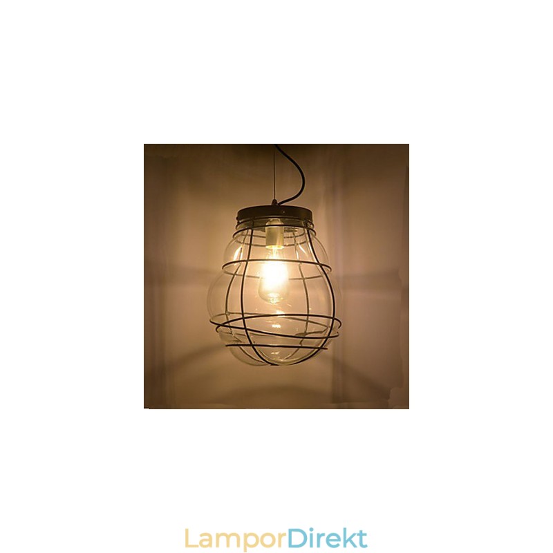 Northern Europe Enkel Modern Creative Glas Retro Pendellampa