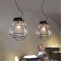 Northern Europe Enkel Modern Creative Glas Retro Pendellampa