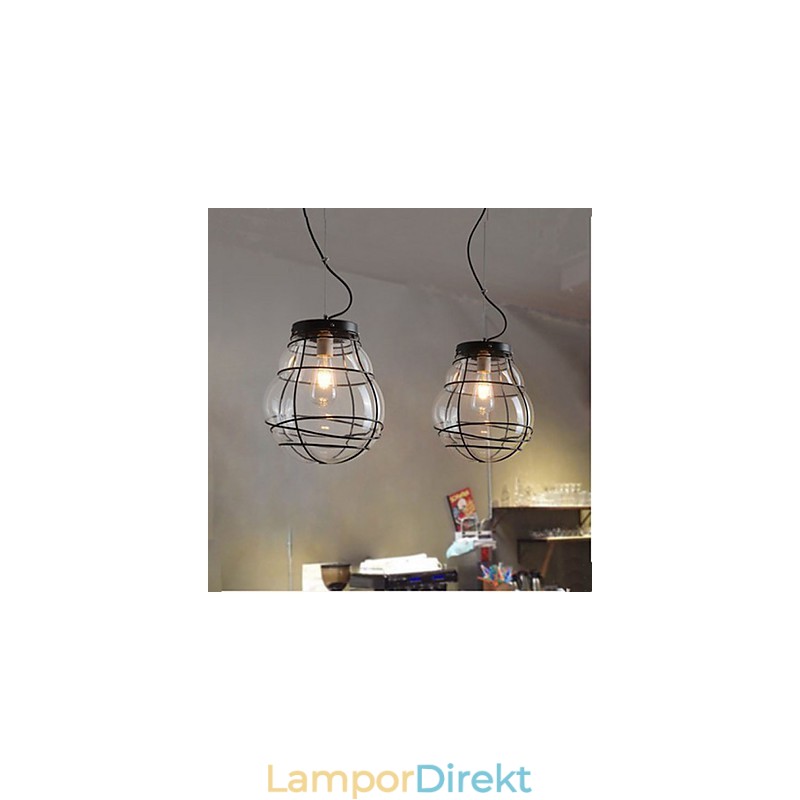 Northern Europe Enkel Modern Creative Glas Retro Pendellampa