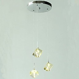 Fashion Crystal Lampa Tre Head Crystal Pendel