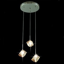 Fashion Crystal Lampa Tre Head Crystal Pendel