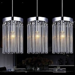 Modern 3-Ljushänge Med Glasstav