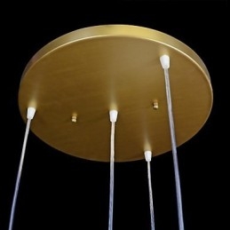 Bronshängsmycke Fyra Ljusmönster Glasskärm European Retro Classic