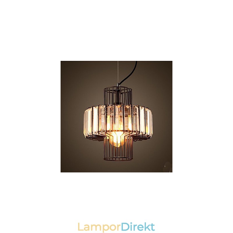 American Country Crystal Liten Taklampa