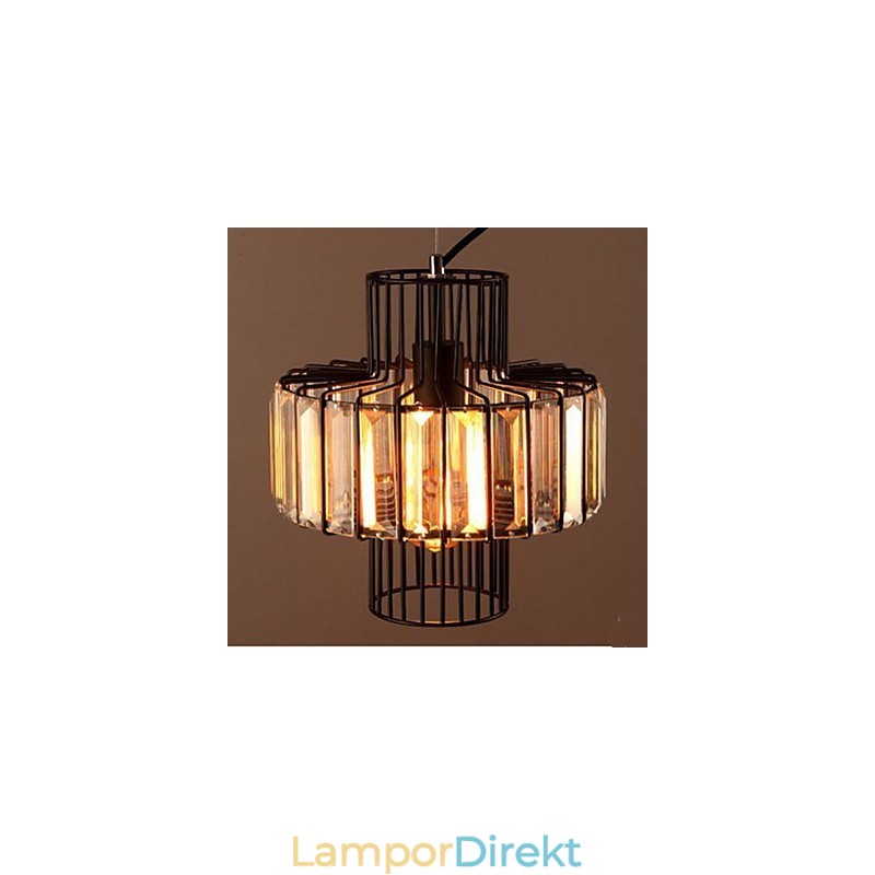 American Country Crystal Liten Taklampa