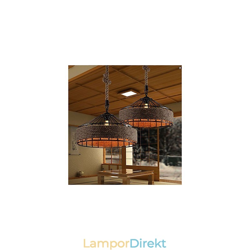 2 Lätt Country Designers Andra Metall Ljuskrona Pendel Light