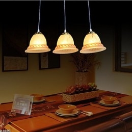Pendel Three Lights Bronze European Retro Classic
