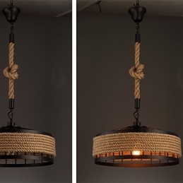 2 Lätt Country Designers Andra Metall Ljuskrona Pendel Light