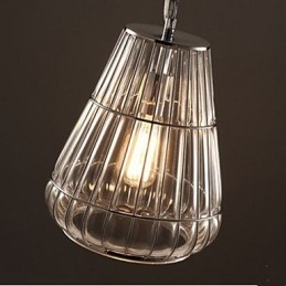 American Style Glas Pendellampa Industrial Wind Cafe