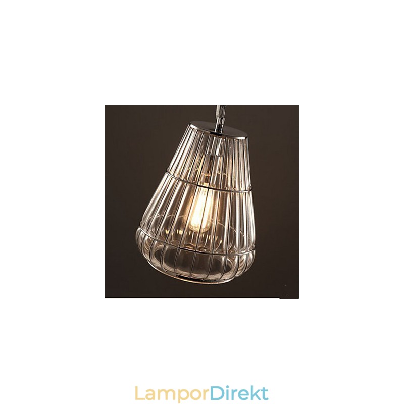 American Style Glas Pendellampa Industrial Wind Cafe