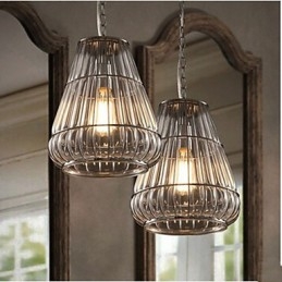 American Style Glas Pendellampa Industrial Wind Cafe