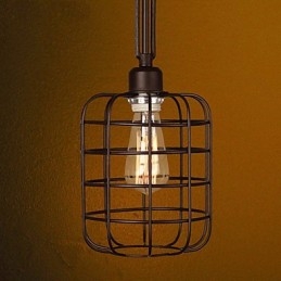 Retro Mini Stil Målning Metall Taklampa