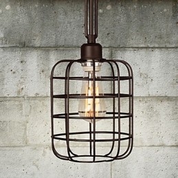 Retro Mini Stil Målning Metall Taklampa