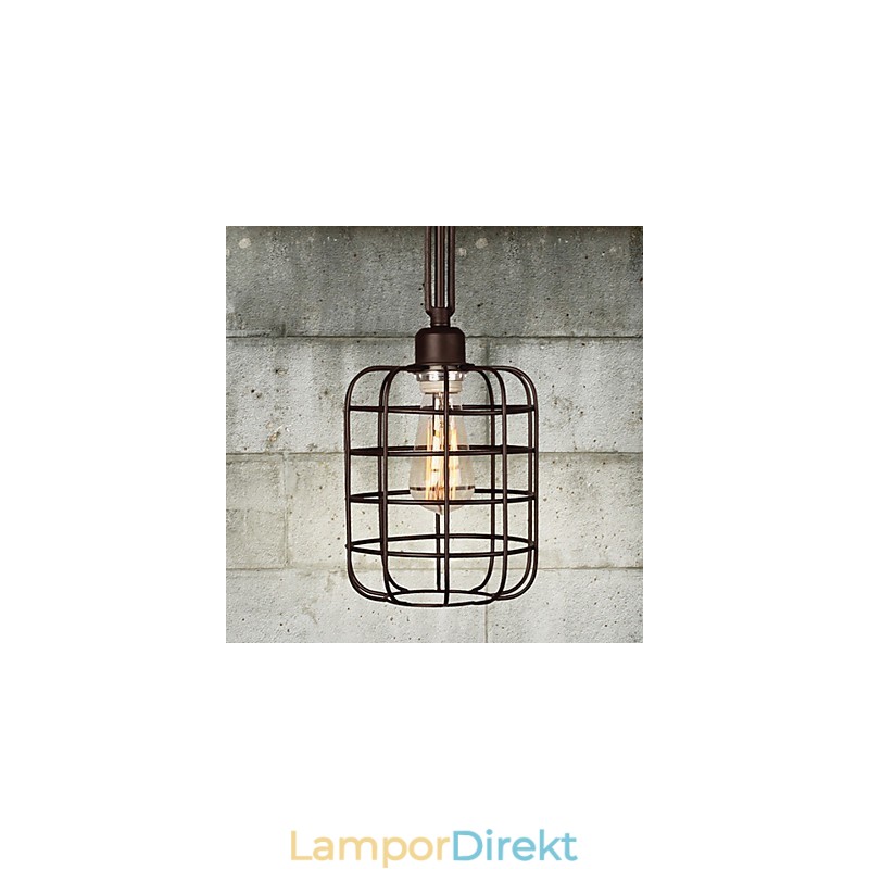Retro Mini Stil Målning Metall Taklampa